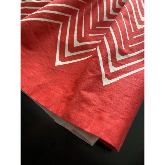 DRESSBARN Red/White Geometric Pattern Sleeveless Cotton Dress sz 6 - Picture 7 of 15